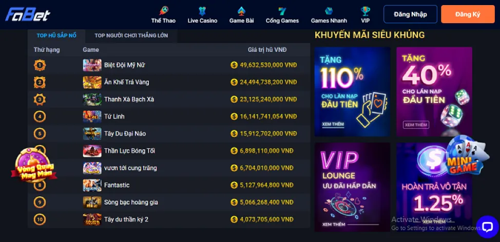 Hoàn Trả Thể Thao và Casino Go88